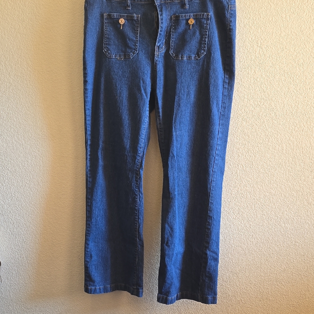 Unbranded Dungaree Style Ultra Wide Leg Stretch. Size 12/14 Price Is For 3 Pairs